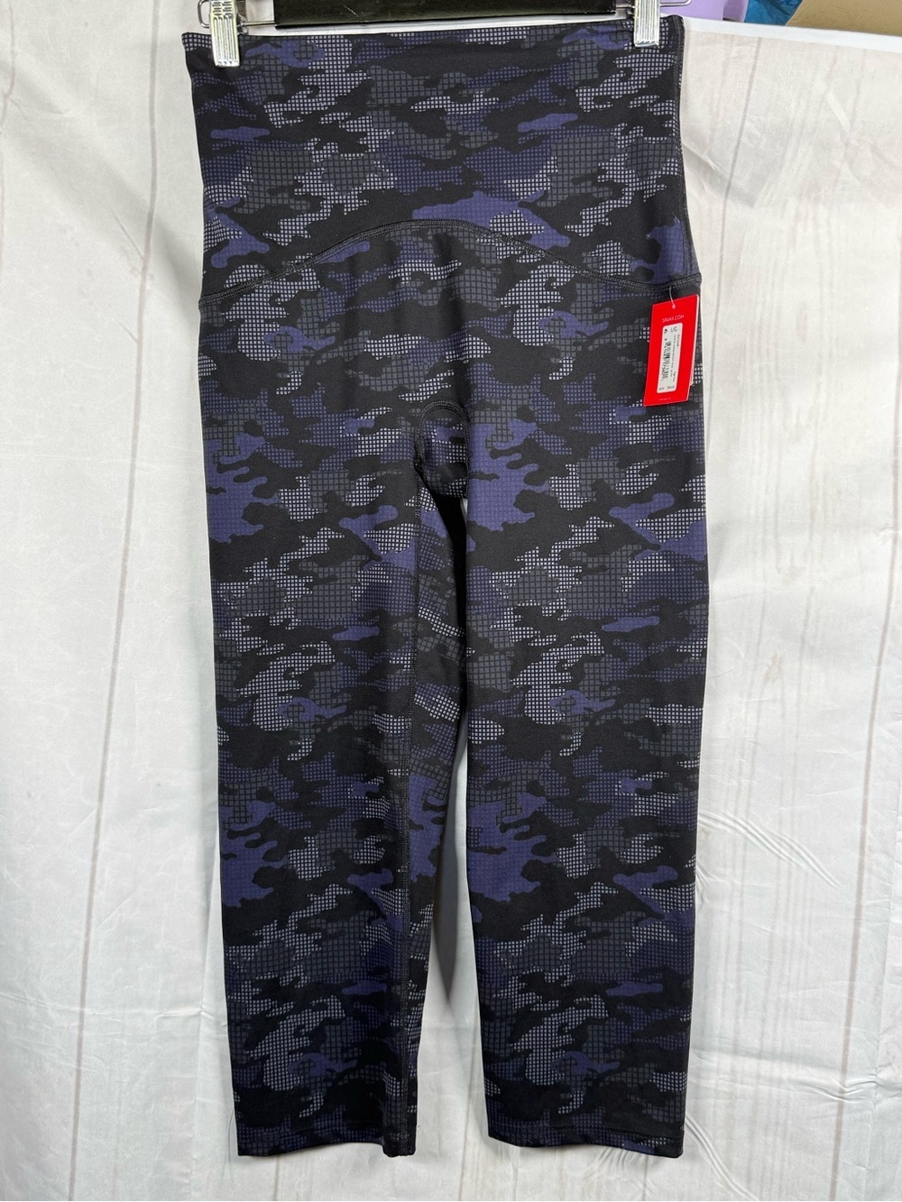 SPANX Crop compression Legging size L camo blue - Picture 1 of 7